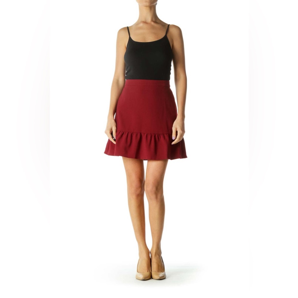 J. Crew Ruffle Hem Mini Skirt